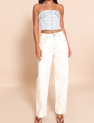
						Top PRETTYLITTLETHING, albastru
