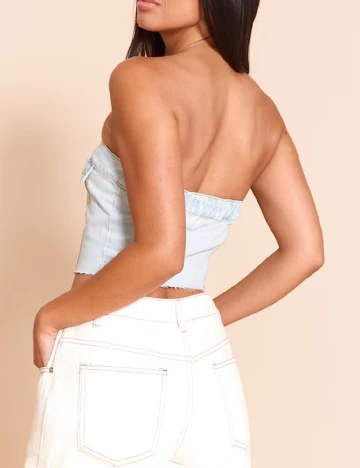 Top PRETTYLITTLETHING, albastru