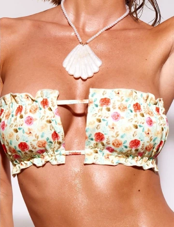 Sutien de baie PRETTYLITTLETHING, floral print Floral print