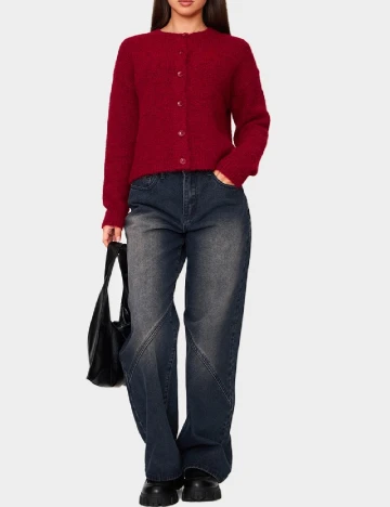 Cardigan PRETTYLITTLETHING, rosu Rosu