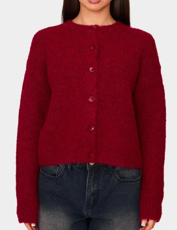 Cardigan PRETTYLITTLETHING, rosu Rosu
