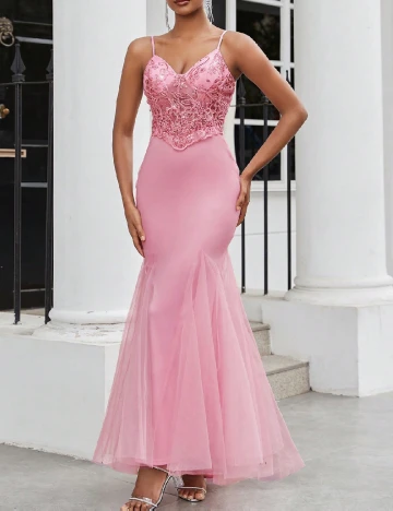 Rochie lunga SHEIN, roz Roz