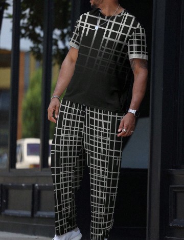 
						Compleu SHEIN Plus Size Men, negru