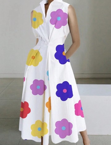 
						Rochie lunga SHEIN, alb