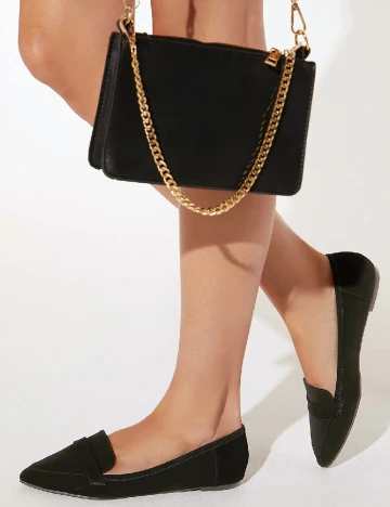 Balerini SHEIN, negru Negru