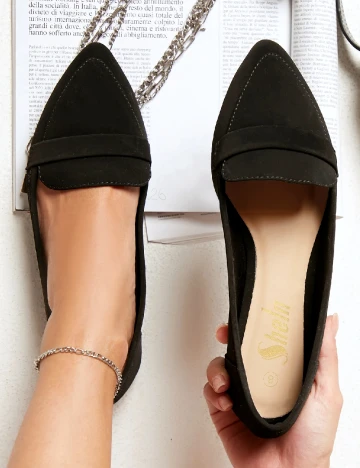 Balerini SHEIN, negru Negru