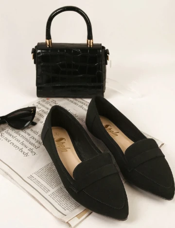 Balerini SHEIN, negru Negru