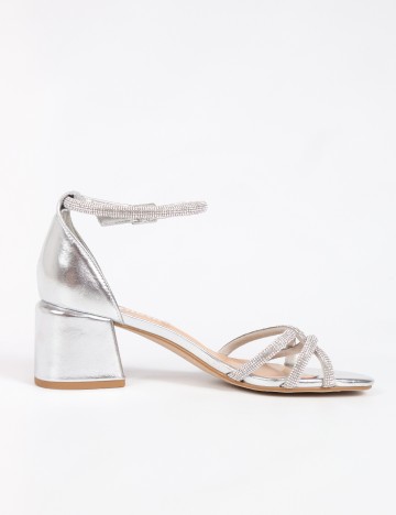 Sandale SHEIN, argintiu