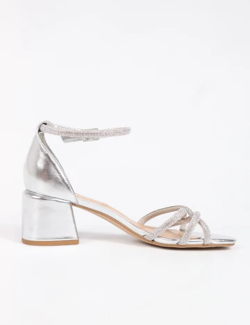 Sandale SHEIN, argintiu Gri