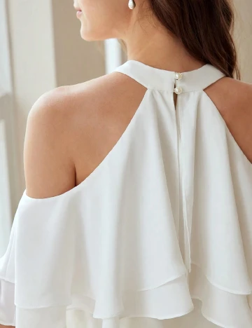 Bluza MOTF, alb Alb