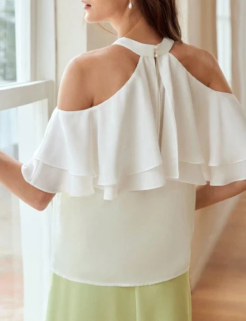 Bluza MOTF, alb Alb