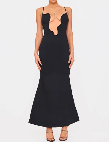 Rochie lunga PRETTYLITTLETHING, negru