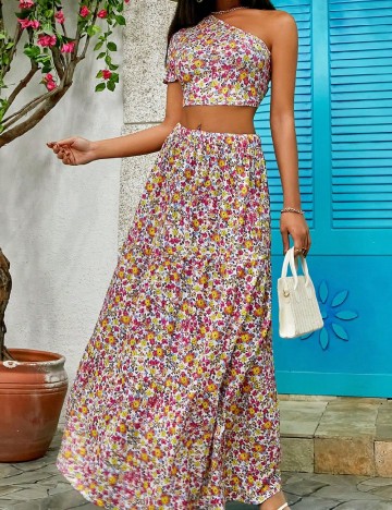 
						Compleu SHEIN, floral print