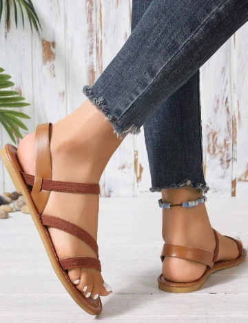 Sandale SHEIN, maro