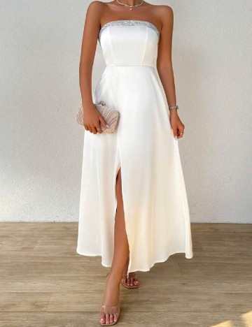 Rochie medie SHEIN, alb