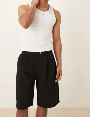 Pantaloni scurti ASOS, negru