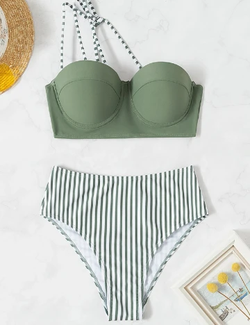 Costum de baie SHEIN, verde