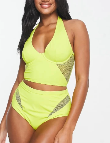 Chilot de baie We Are We Wear Plus Size, verde