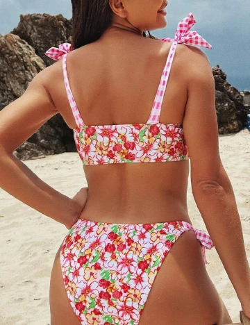 Costum de baie SHEIN, floral print Floral print
