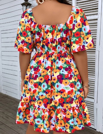 Rochie scurta SHEIN CURVE, mix culori