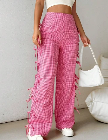 Pantaloni SHEIN, roz