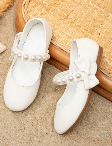 Balerini Shein Kids, alb Alb