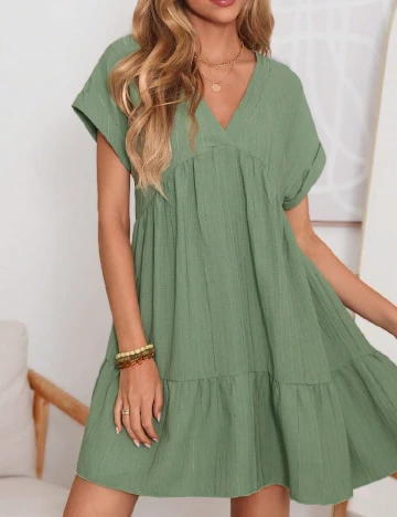 Rochie scurta SHEIN, verde Verde