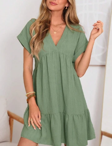Rochie scurta SHEIN, verde Verde
