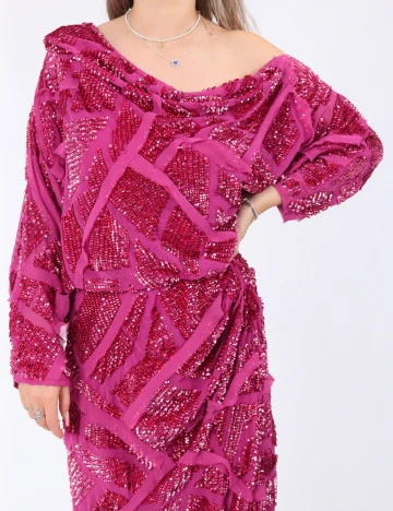 Rochie lunga Arrange, magenta