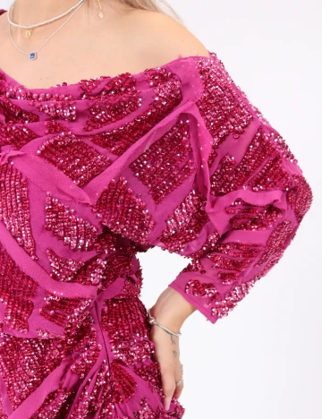 Rochie lunga Arrange, magenta