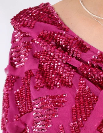 Rochie lunga Arrange, magenta