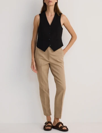 Pantaloni Reserved, crem Crem