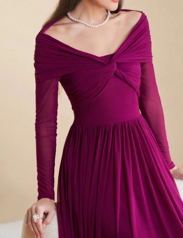 Rochie medie SHEIN, pruna Mov