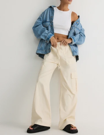 Pantaloni Reserved, ecru