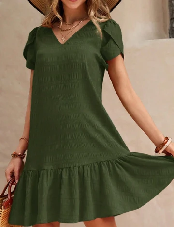 Rochie scurta SHEIN, verde Verde
