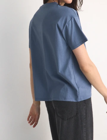 Tricou Reserved, albastru