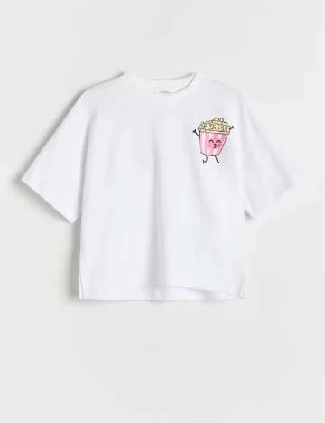 Tricou Reserved, alb