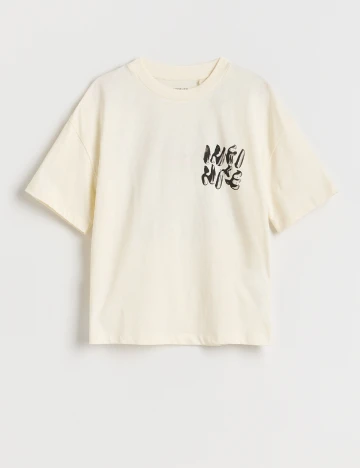 Tricou Reserved, crem