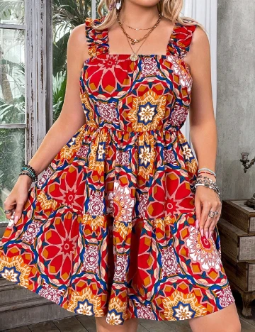 Rochie scurta SHEIN CURVE, mix culori Mix culori