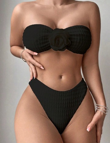 
						Costum de baie SHEIN, negru