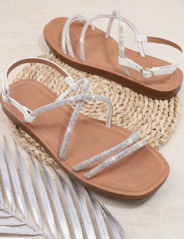 Sandale SHEIN, alb Alb