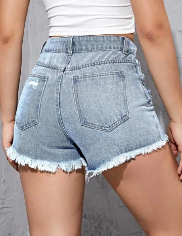 Pantaloni scurti SHEIN, albastru