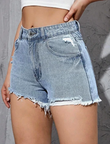 Pantaloni scurti SHEIN, albastru
