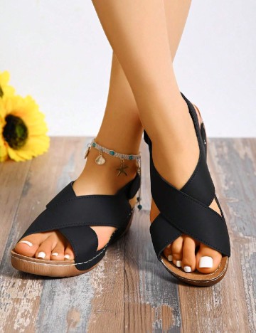 
						Sandale SHEIN, negru