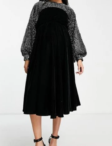 Rochie medie Asos Maternity, negru Negru