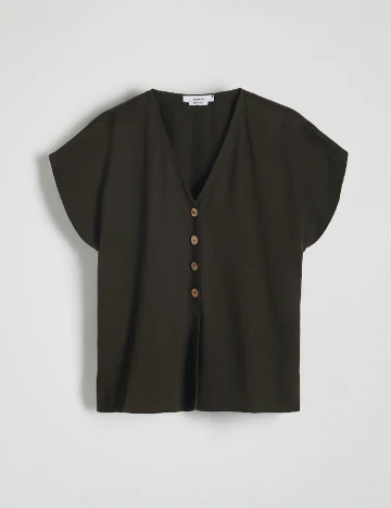 Bluza Reserved, verde inchis