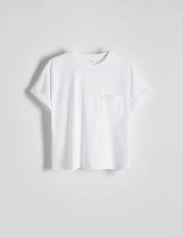 Tricou Reserved, alb