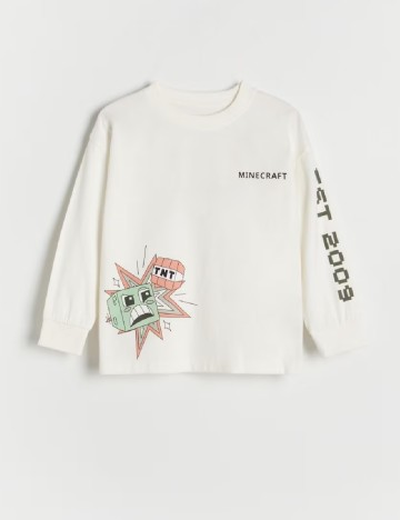 
						Bluza Oversize Reserved, ecru