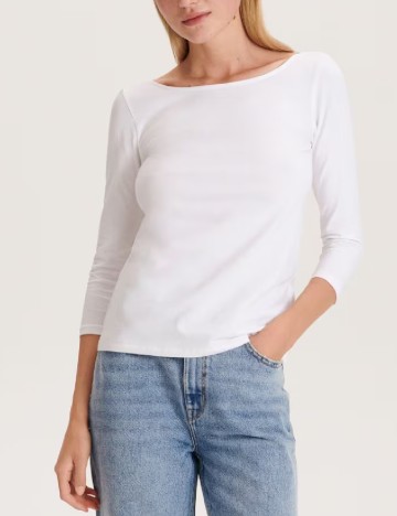 
						Bluza Reserved, alb