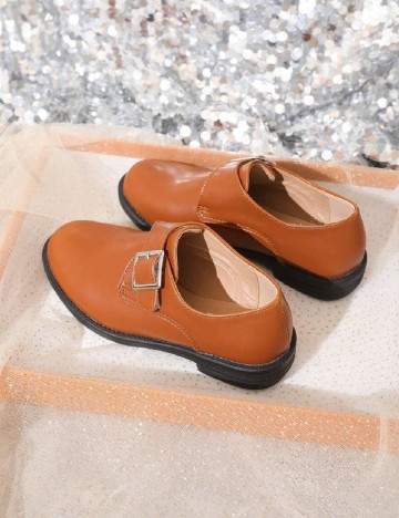 Pantofi Shein Kids, maro